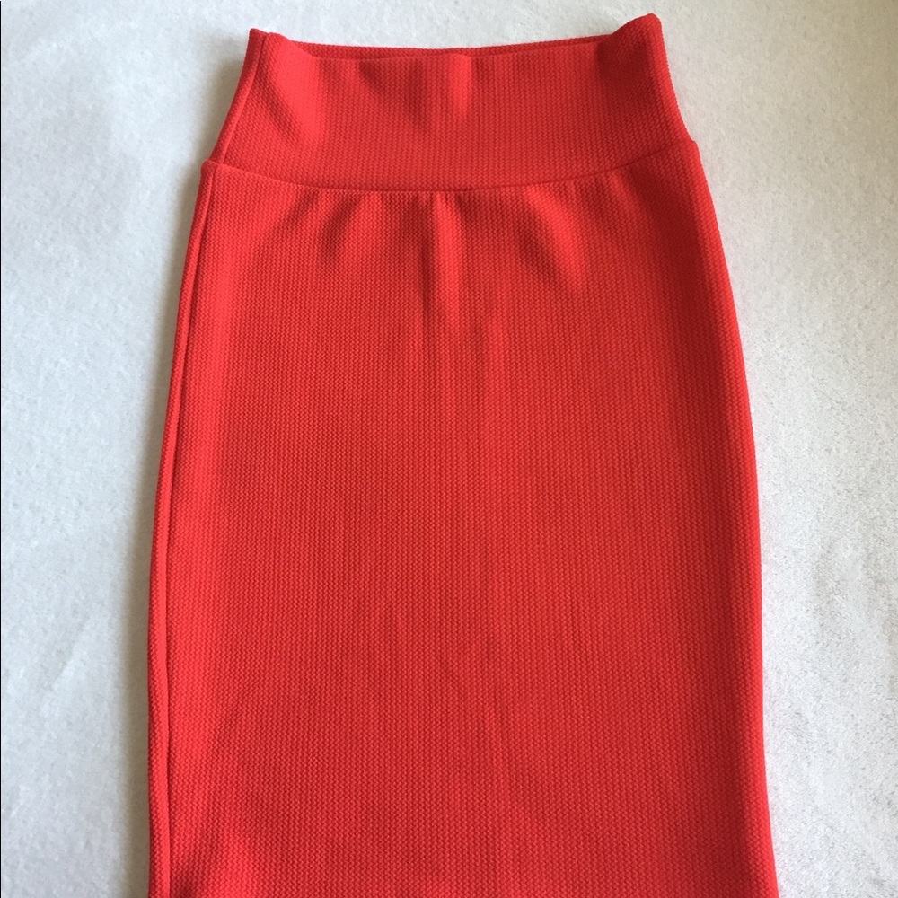 Red LuLaRoe Cassie Skirt- XS